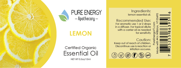 Essential Oil - Lemon 15ml (0.5oz)