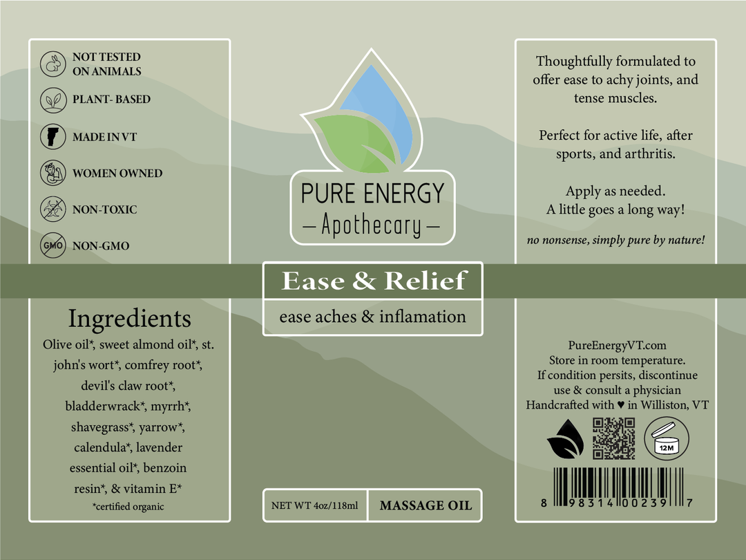 Ease and Relief Massage Oil