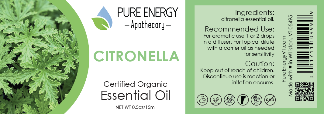 Essential Oil - Citronella 15ml (0.5oz)