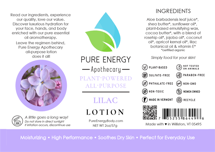 Natural All Purpose Lotion 2 oz (Lilac)