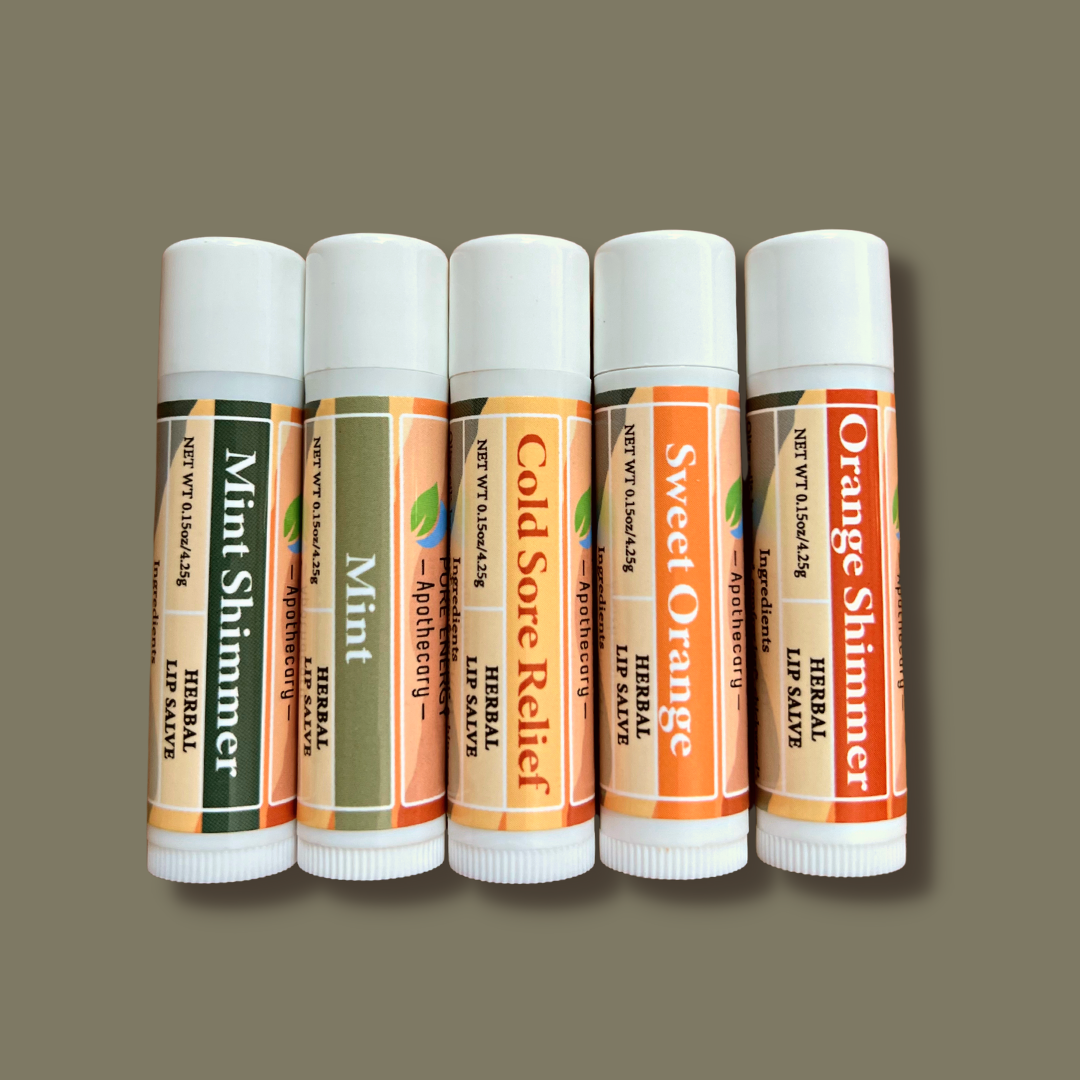 Orange Shimmer Lip Salve - Display (18 units)